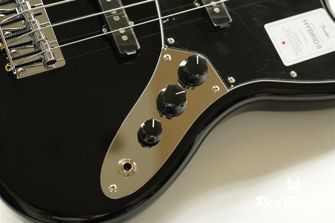Fender MADE IN JAPAN HYBRID II JAZZ BASS - Black | Red Guitars